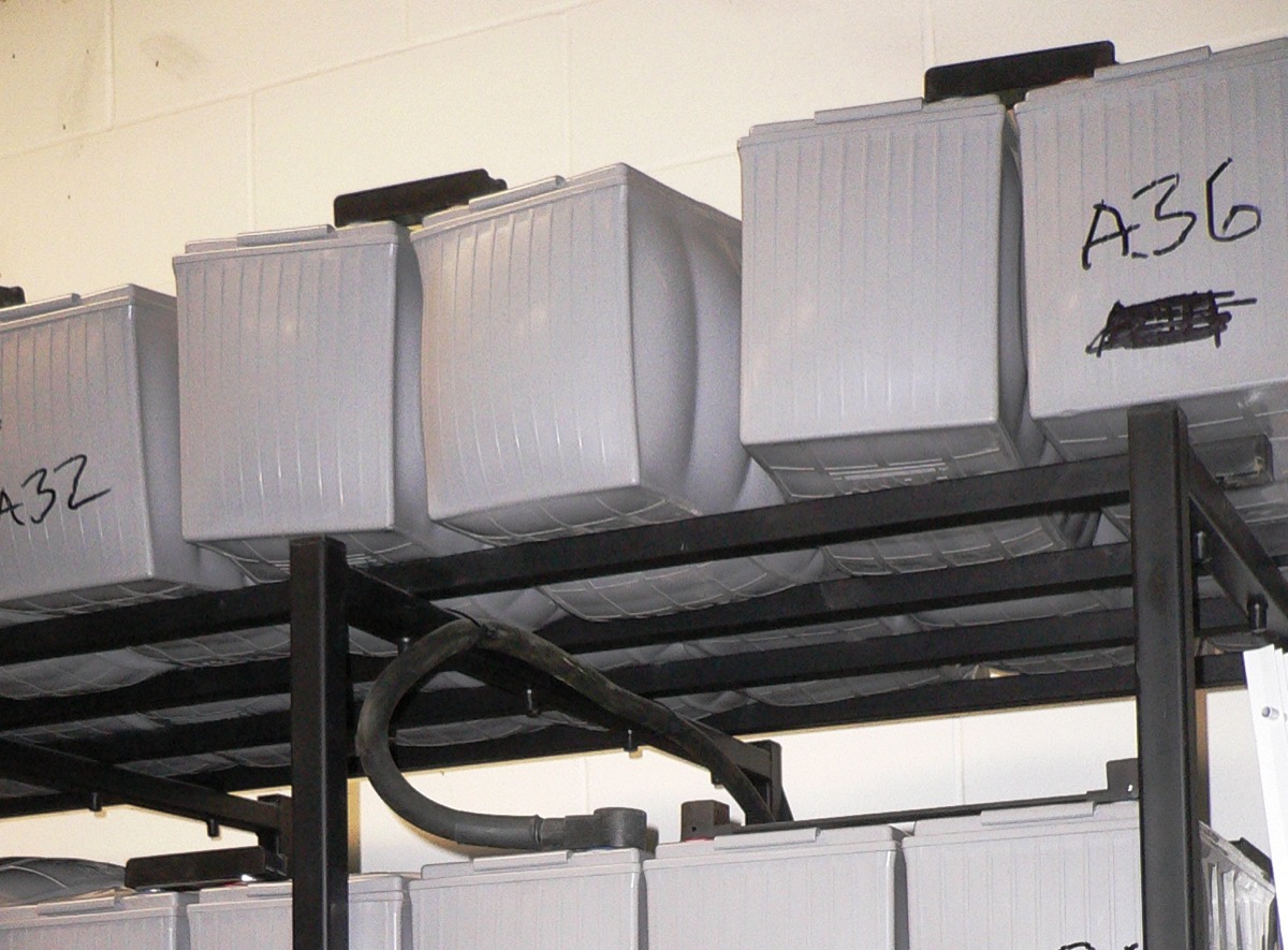 A bank of overheated batteries